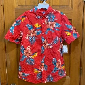 NWT Old Navy Mens Small Hawaiian Shirt With Built in Flex